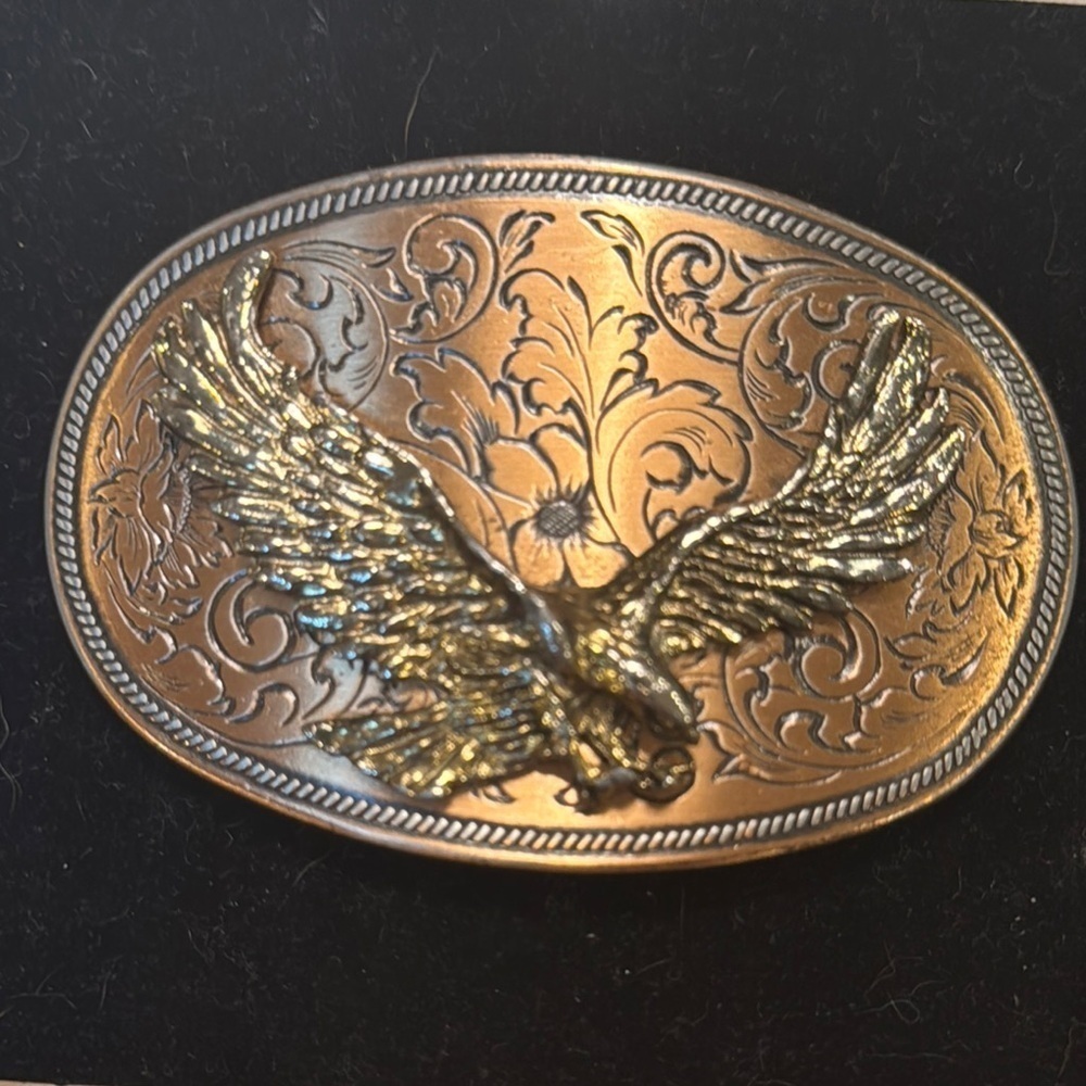 Vintage Brass Eagle Belt Buckle
